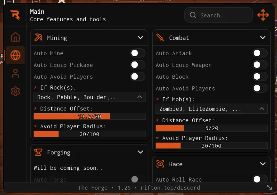 Rift Hub Script The Forge [No Key] Auto Attack & Mine
